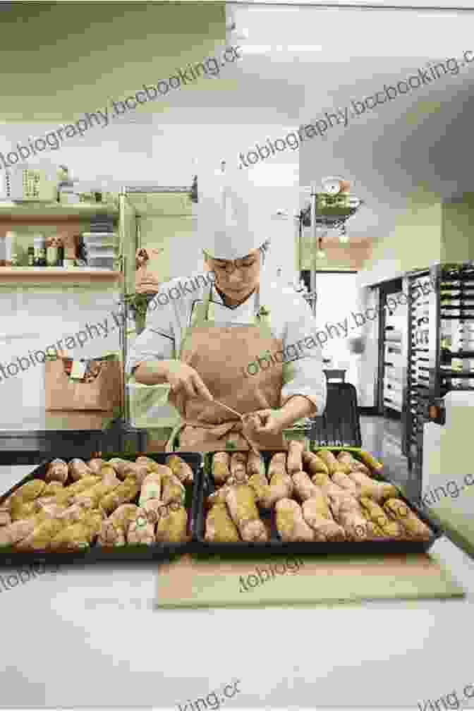A Baker Adorned With A Chef's Hat And Apron, Surrounded By Freshly Baked Treats Get The Very Best Self Made Bakeshop In A Few Simple Actions 101 Baked Delicacies Dishes For Staying Healthy By Eating Gluten Free Bread