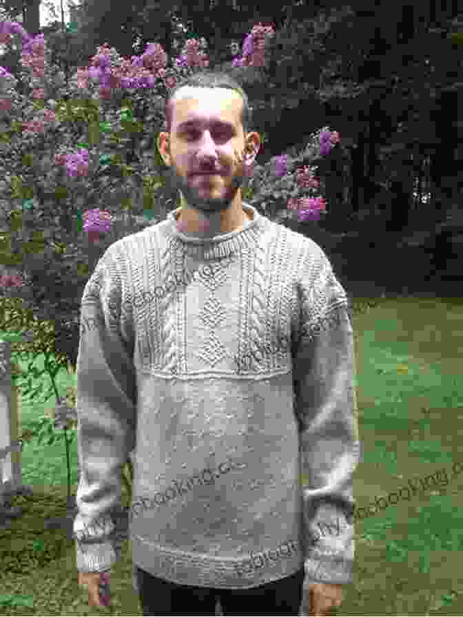 A Gansey Sweater Knitted In A Traditional Pattern Knitting Ganseys: Techniques And Patterns For Traditional Sweaters