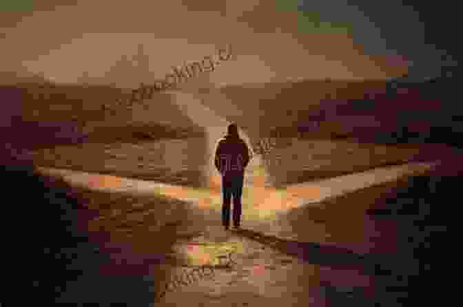 A Gripping Cover Of Crossroads By Bob Palmer, Showcasing A Shadowy Figure Standing At A Crossroads, With Rays Of Light Illuminating The Path Ahead Crossroads Bob Palmer