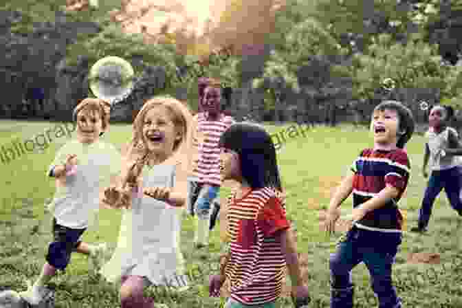 A Group Of Children Playing Together In A Park. The Cultural Nature Of Human Development
