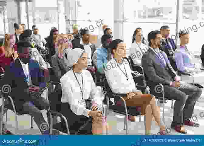 A Group Of People Attending A Conference To Be Taught If Fortunate