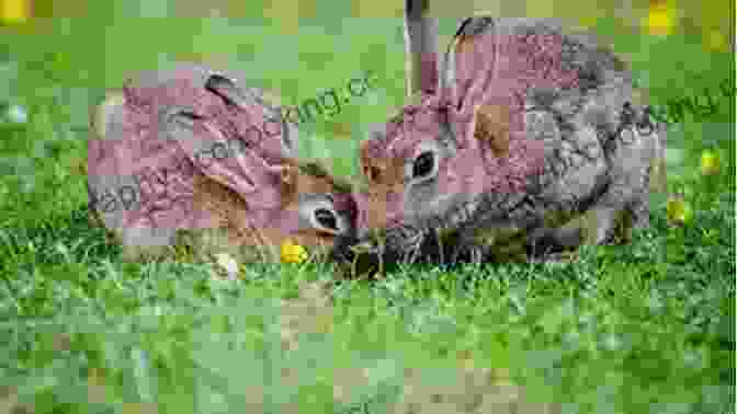 A Group Of Rabbits Interact In A Park, Surrounded By Blooming Flowers. Beyond The Pellet (The Urban Rabbit Project 2)