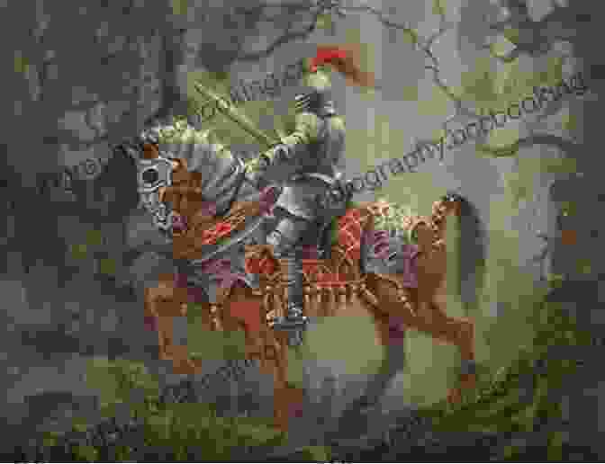 A Knight In Shining Armor On Horseback, Riding Through A Verdant Forest Bernard The Bard (Tales Of New Camelot 6)