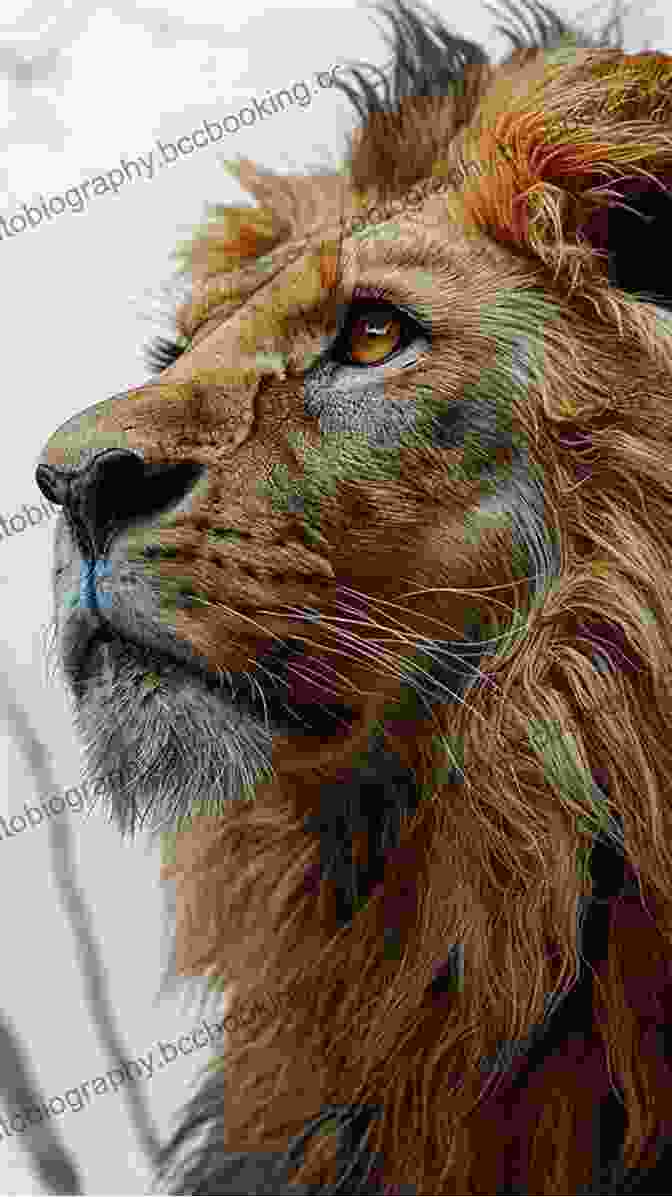 A Majestic Lion Roaring, Symbolizing Strength And Resilience Lion Stress (The Big Five)