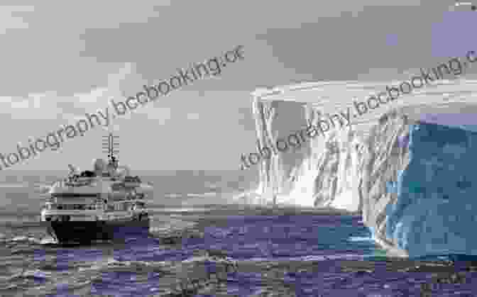 A Majestic View Of The Nimrod Ship Amidst Towering Icebergs And A Vast Expanse Of The Antarctic Landscape. Shackleton S Forgotten Expedition: The Voyage Of The Nimrod