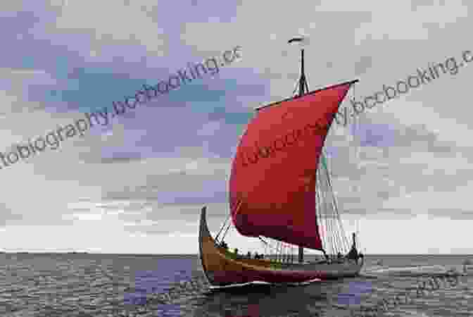 A Majestic Viking Ship Sails Through The Rough Seas, Its Warriors Poised For Battle. Guts Glory: The Vikings Ben Thompson