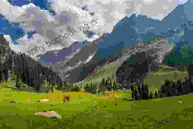 A Panoramic View Of The Stunning Kashmir Valley, With Its Lush Green Meadows, Snow Capped Mountains, And Shimmering Lakes. Love Loss And Longing In Kashmir