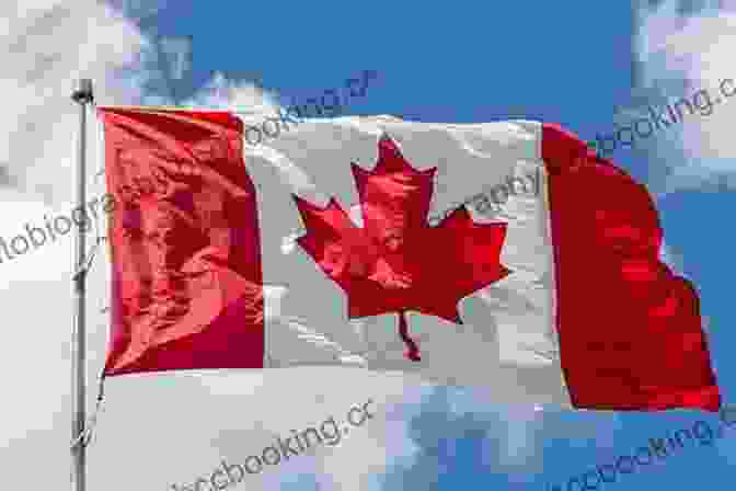 A Waving Canadian Flag Against A Blue Sky Let S Look At Canada (Let S Look At Countries)