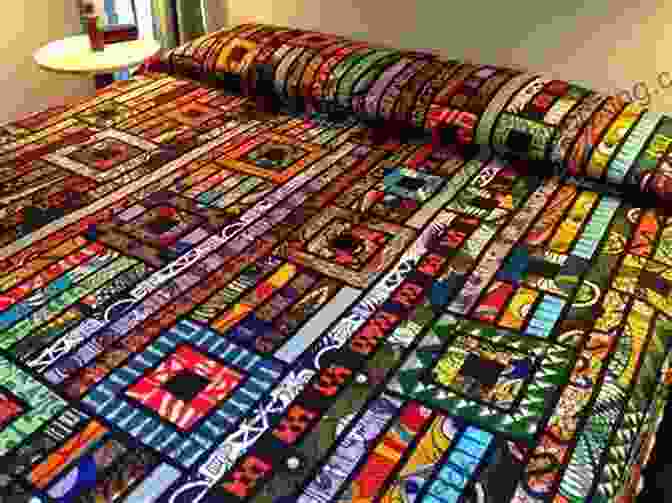 An Intricate African Inspired Quilt With Vibrant Colors And Patterns. Mama Bernice And The Coding Of The Quilt