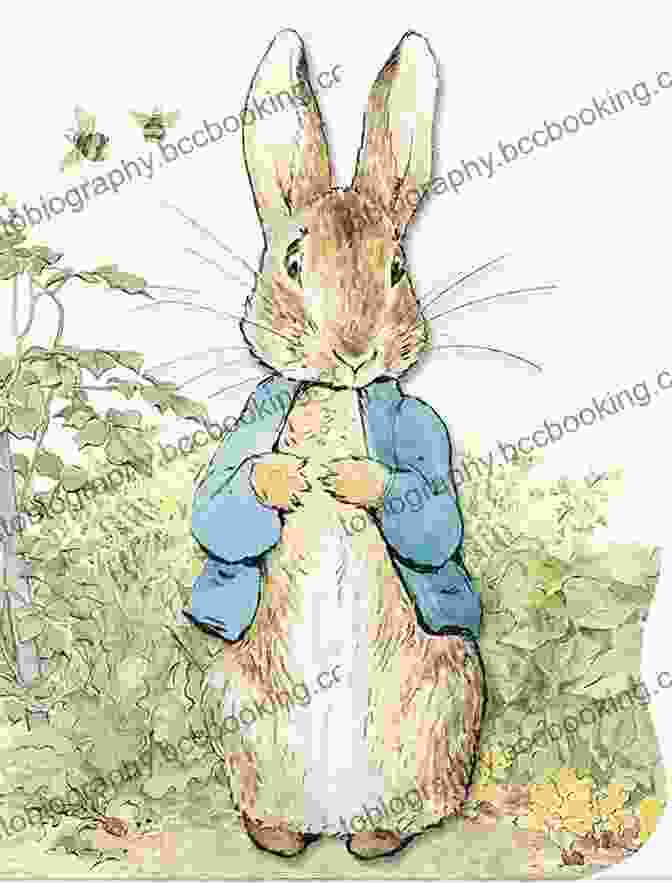 Beatrix Potter's Delightful Illustration Of Peter Rabbit And His Siblings Hiding From Mr. McGregor In His Garden. Beatrix Potter The Complete Tales (Peter Rabbit): 22 Other Over 650 Illustrations And The Audiobook Of The Great Big Treasury Of Beatrix Potter