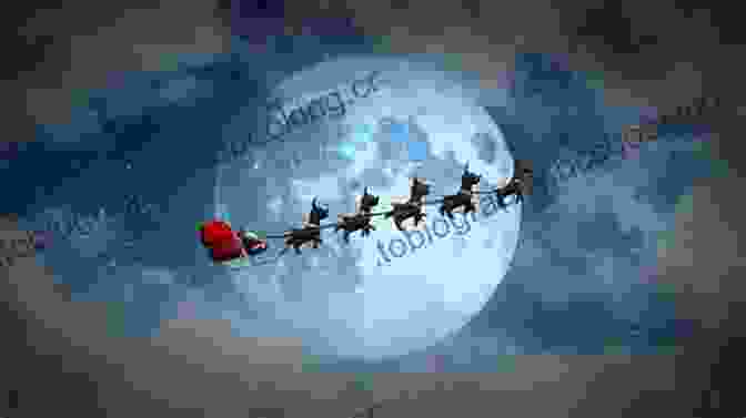 Ben Thompson And Santa Claus Flying Through The Night Sky In Santa's Sleigh Santa S Puppy Ben Thompson