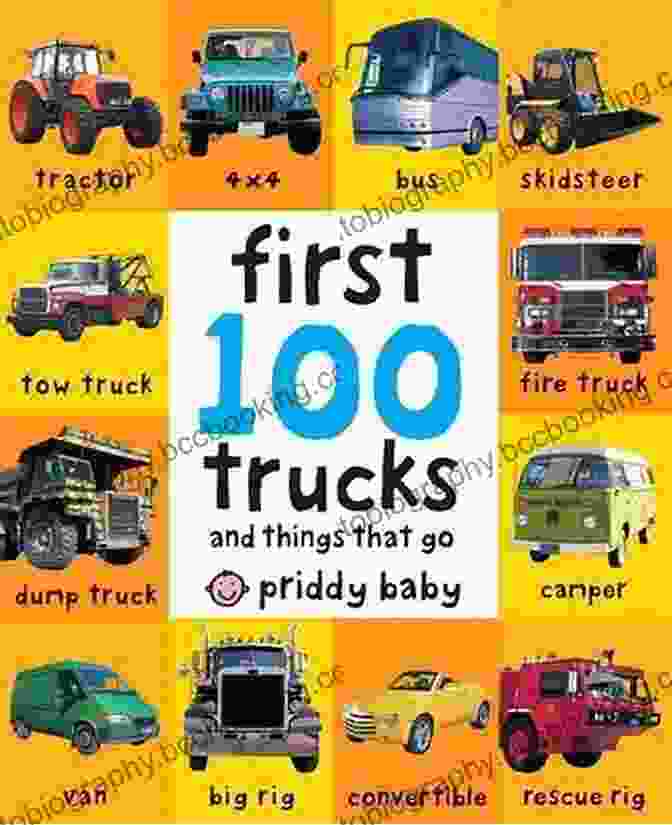 First Of Trucks For Toddlers Go Go Books Cover With Vibrant Illustrations Of Various Trucks Go Go Monster Trucks : A First Of Trucks For Toddlers (Go Go Books)