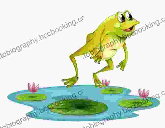 Green Frog Hopping In A Pond The New York Wildlife Encyclopedia: An Illustrated Guide To Birds Fish Mammals Reptiles And Amphibians