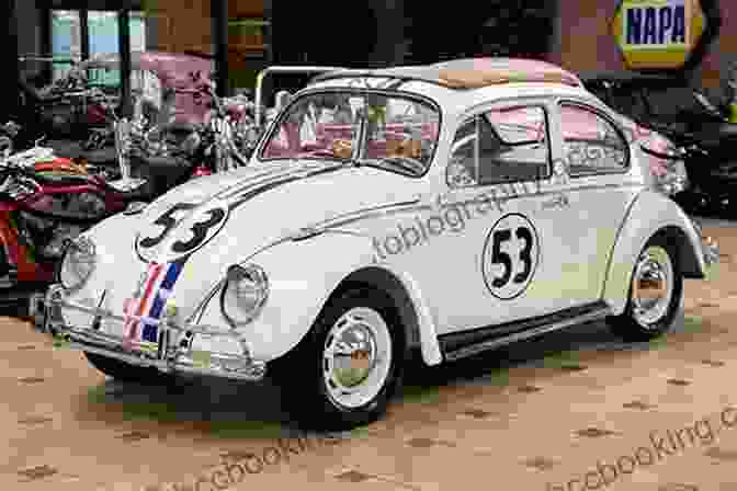 Herbie The Love Bug, A Classic Volkswagen Beetle, Poses In Front Of The American Flag. Herb Brooks Motivational Biography: America S Coach Remembering Herbie Two In One E