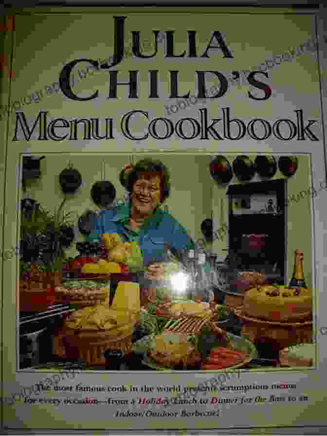 Portrait Of Julia Child, Smiling And Holding A Cookbook Dearie: The Remarkable Life Of Julia Child