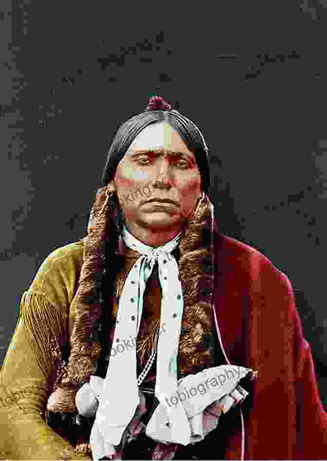 Portrait Of Quanah Parker, A Comanche Warrior And Statesman, Wearing Traditional Clothing And Holding A Rifle. The Last Comanche Chief: The Life And Times Of Quanah Parker