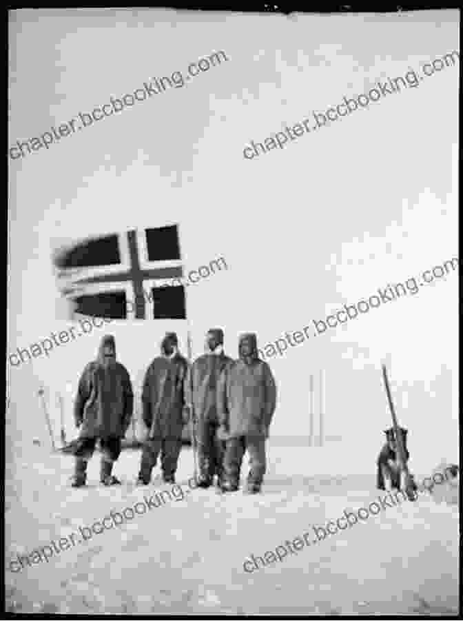 Roald Amundsen And His Team At The South Pole Antarctica: Geography Nature Ben Box