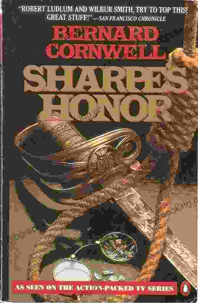 Sharpe's Honor Book Cover Featuring A Gripping Battle Scene Sharpe S Honor (#7) Bernard Cornwell