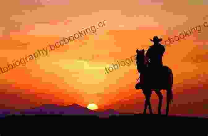 Silhouette Of A Cowboy Against A Breathtaking Sunset Making Circles: The Memoir Of A Cowboy Journalist