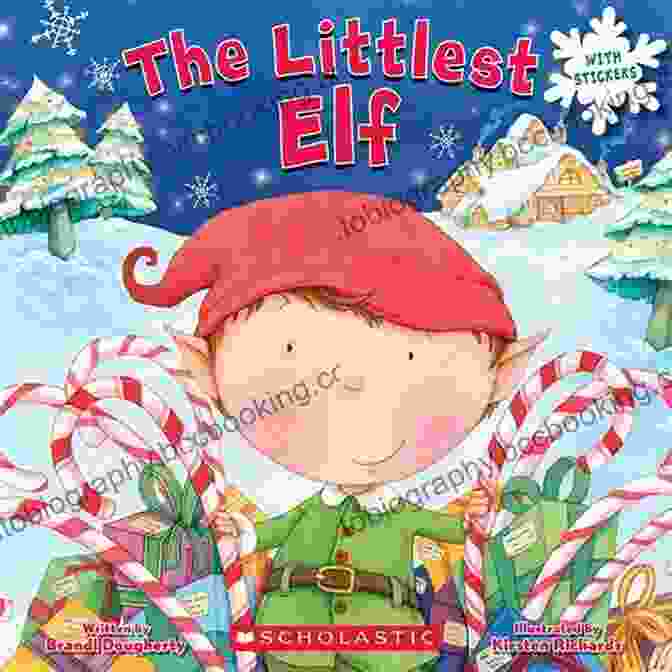 The Littlest Elf Book Cover With A Small Elf Sitting On A Mushroom In A Forest The Littlest Elf (Littlest Series)