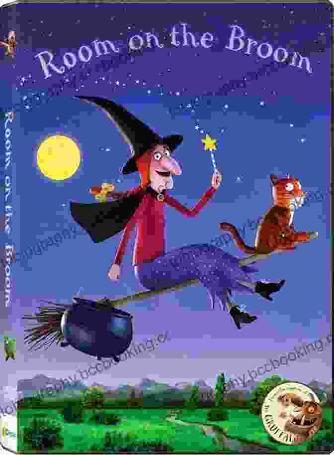 The Yellow On The Broom Book Cover Featuring A Witch Flying On A Broom With A Cat And Dog The Yellow On The Broom: The Early Days Of A Traveller Woman
