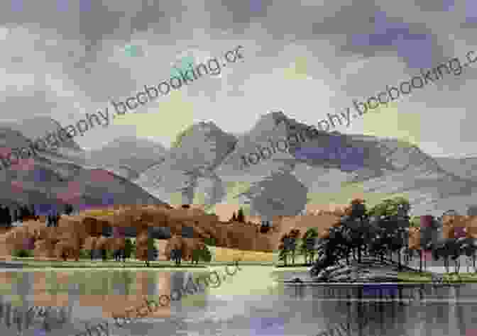 Watercolor Painting Of A Serene Landscape Capturing The Mood Of Tranquility Painting Mood Atmosphere In Watercolour